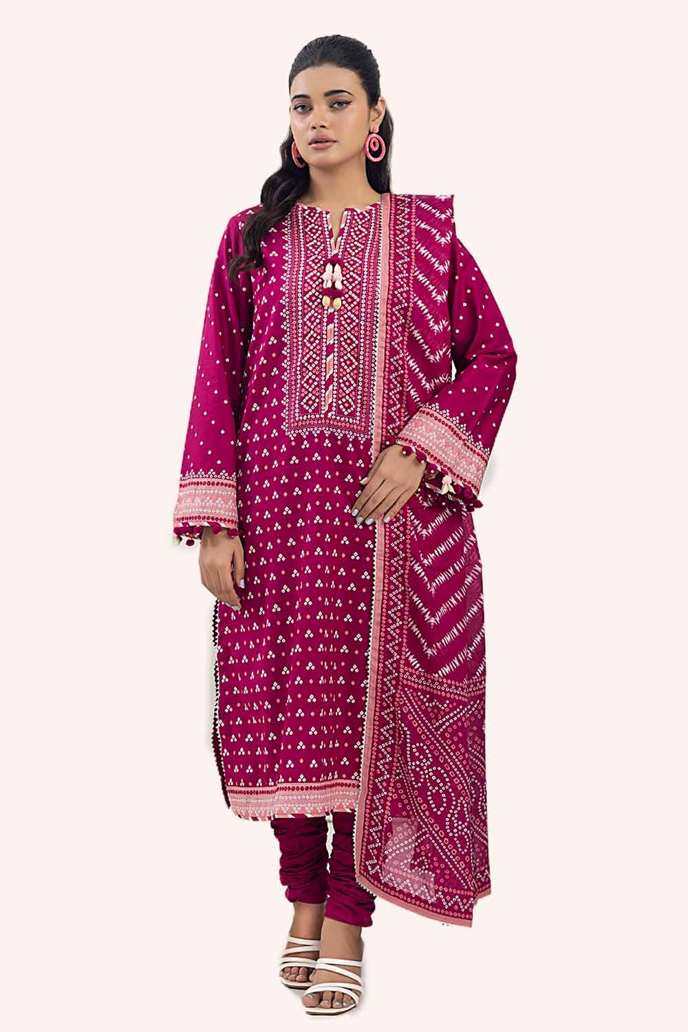 GUL AHMED Unstitched Printed Lawn Suit