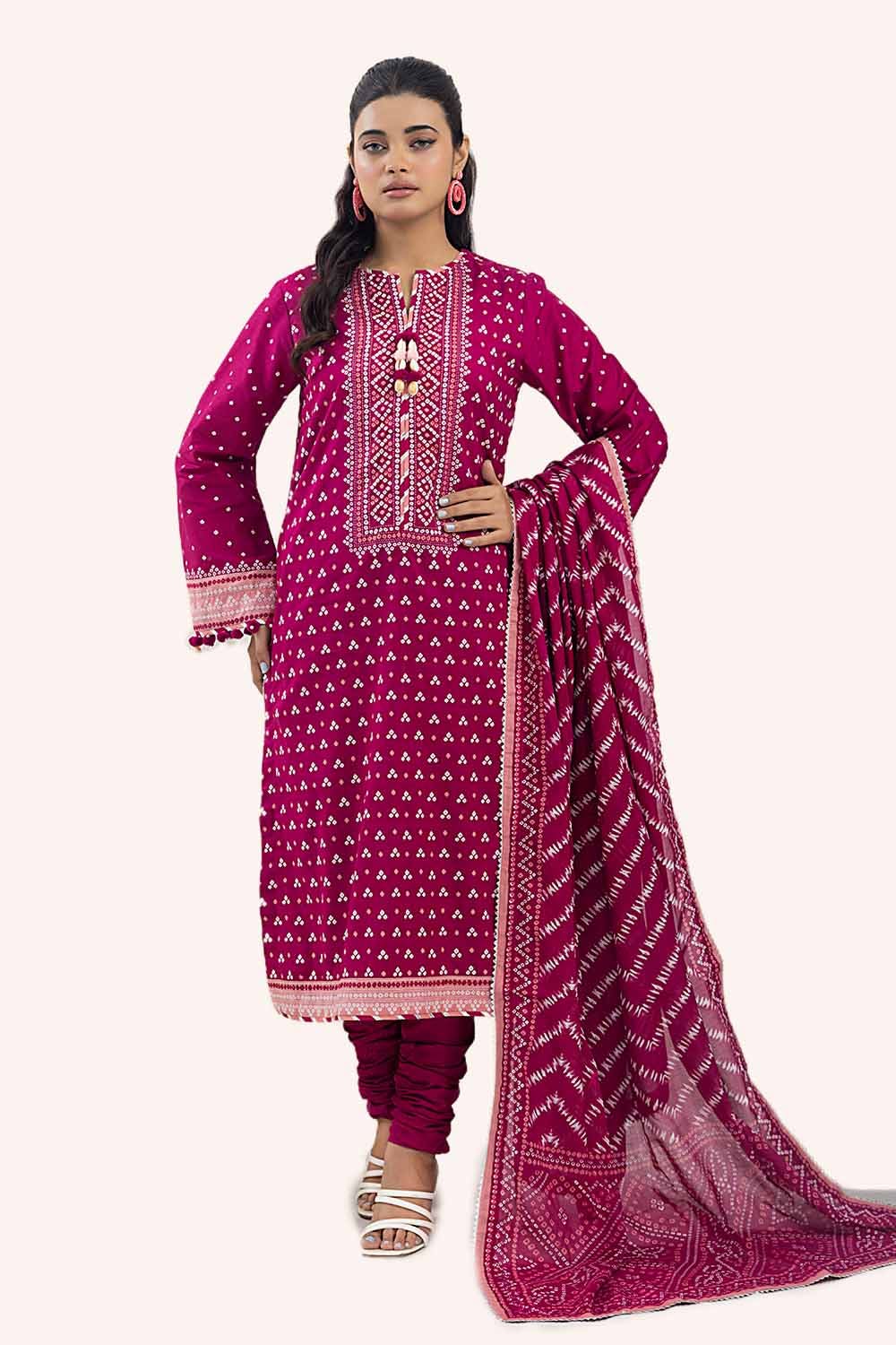 GUL AHMED Unstitched Printed Lawn Suit