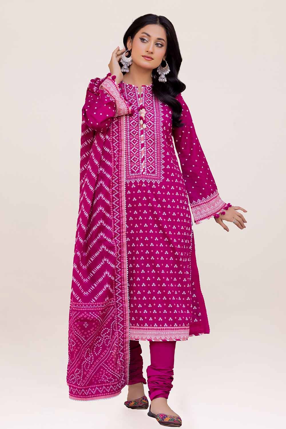 GUL AHMED Unstitched Printed Lawn Suit