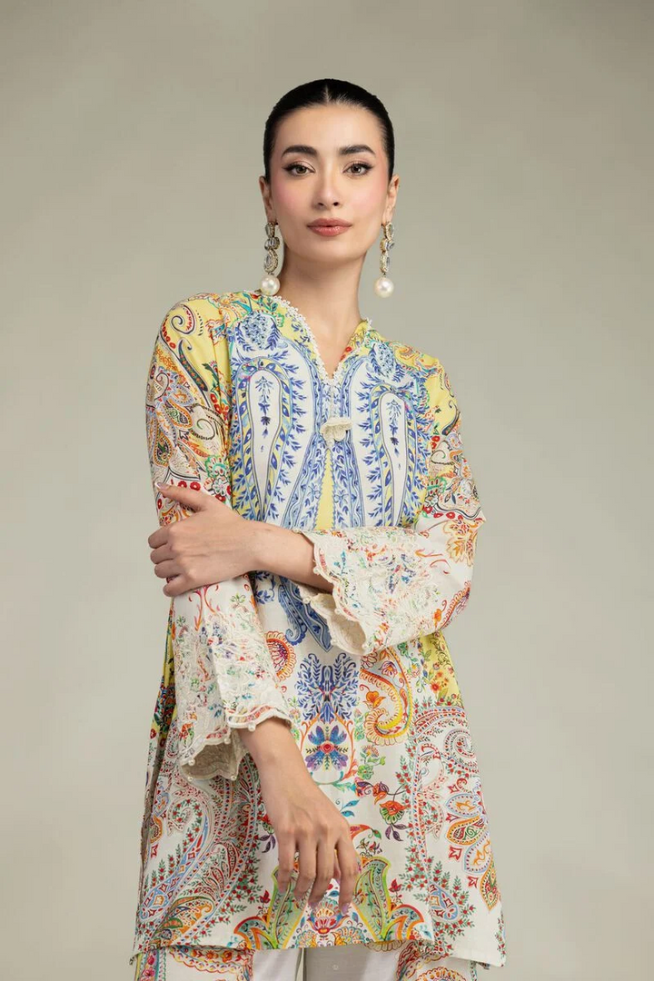 Embroidered | Raw Silk Short Silk Kurta