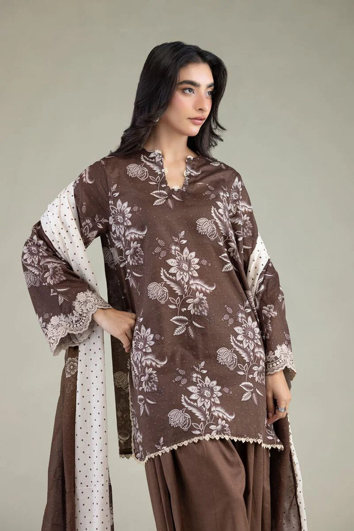 Embroidered | Cambric Fabrics 3 Piece