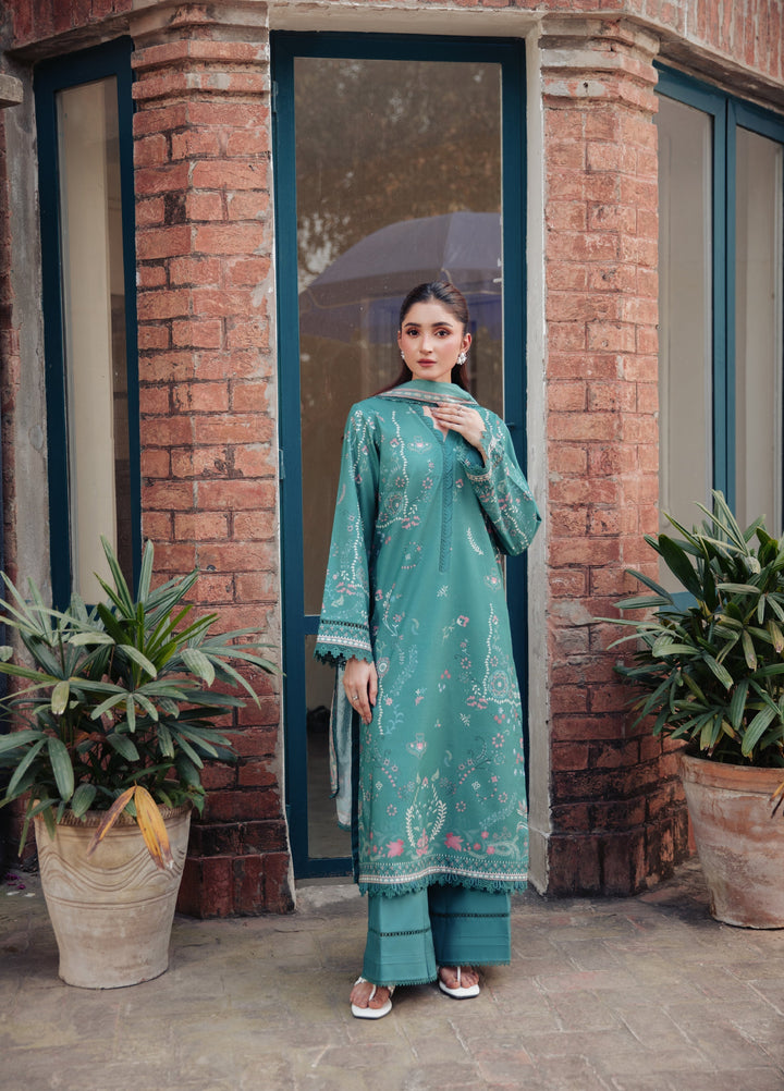 Zync Unstitched Printed Lawn 3 Piece Suit
