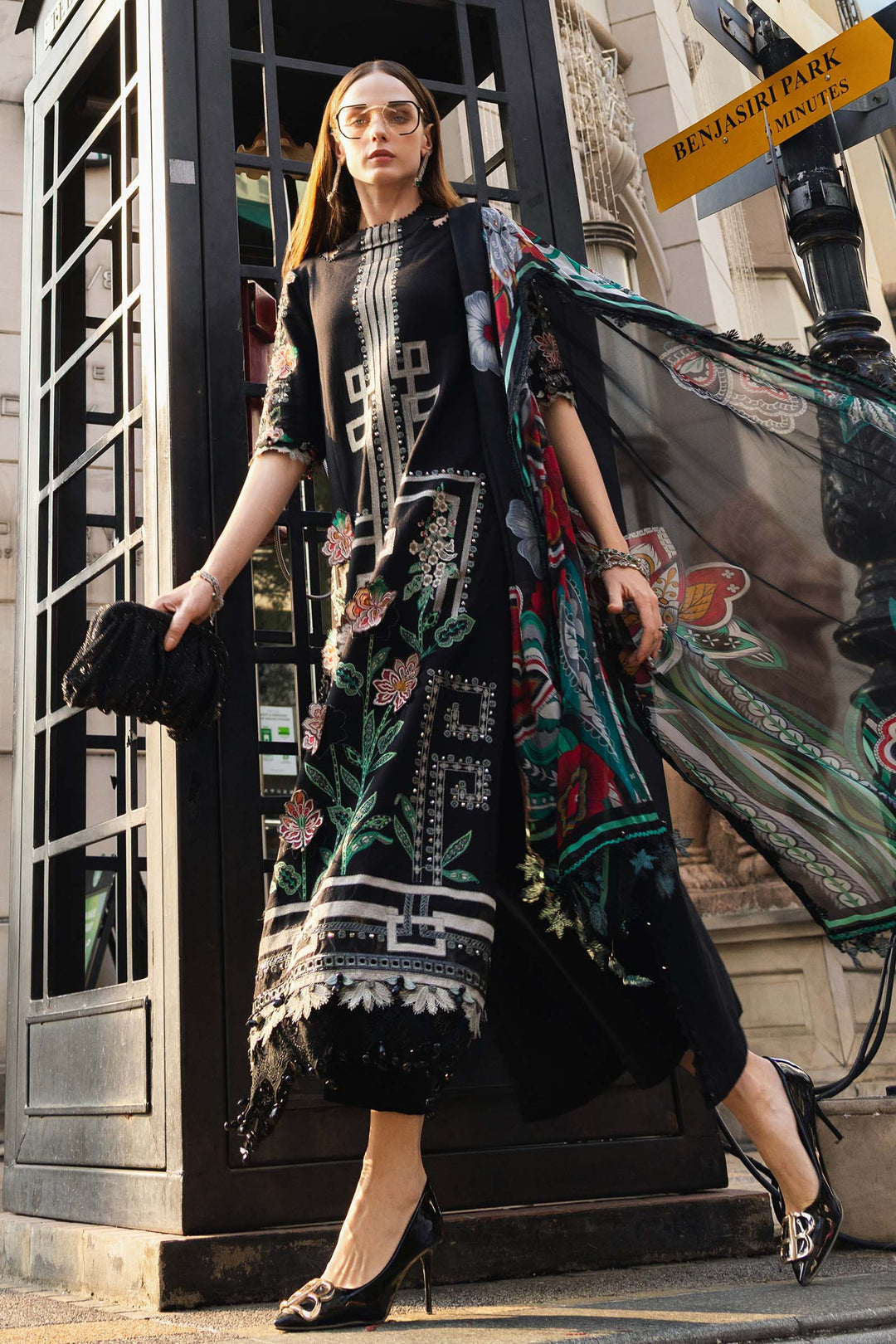 3 Piece Unstitched Embroidered Lawn Suit