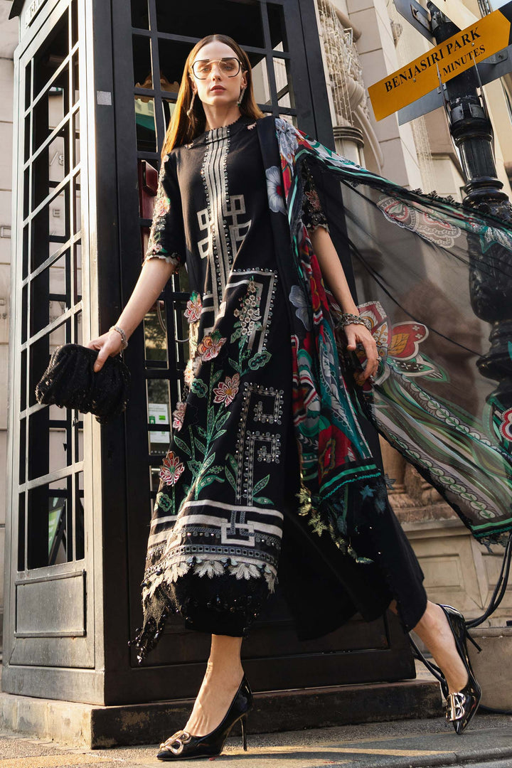 3 Piece Unstitched Embroidered Lawn Suit