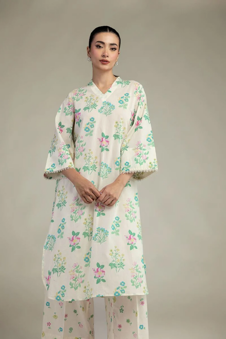 Printed | Lawn Fabrics 2 Piece | Top and Bottom