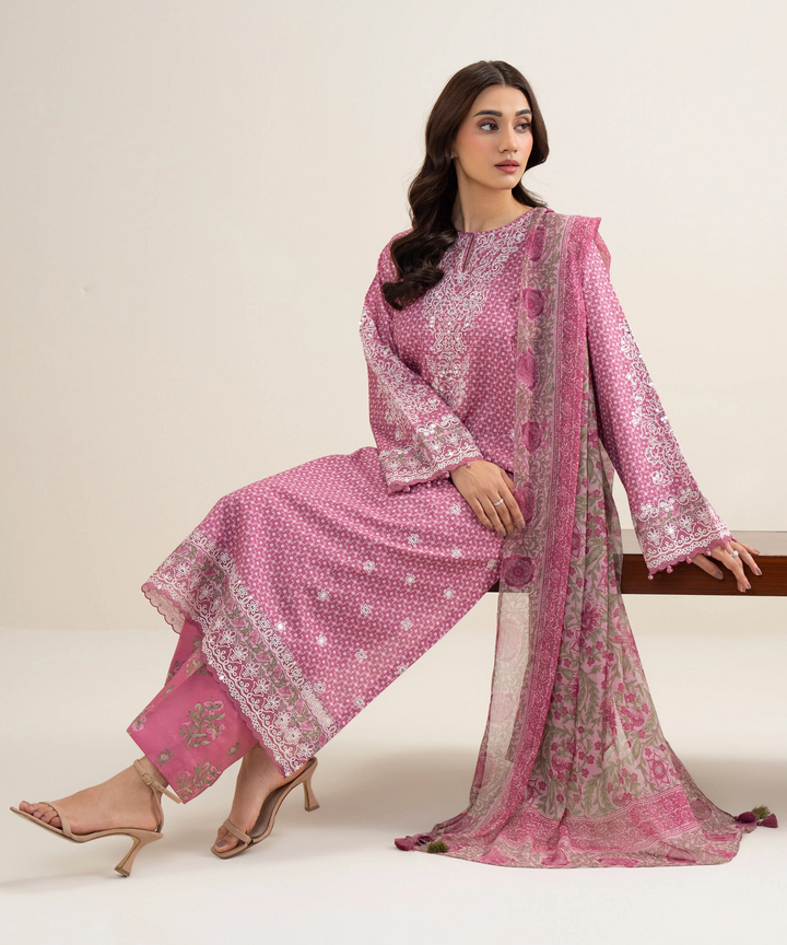 3 Piece - Embroidered Lawn Suit