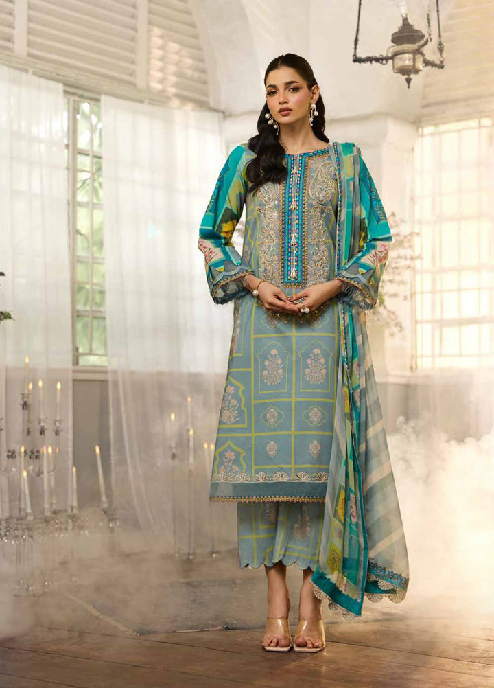 Embroidered Lawn 3 Piece Suit