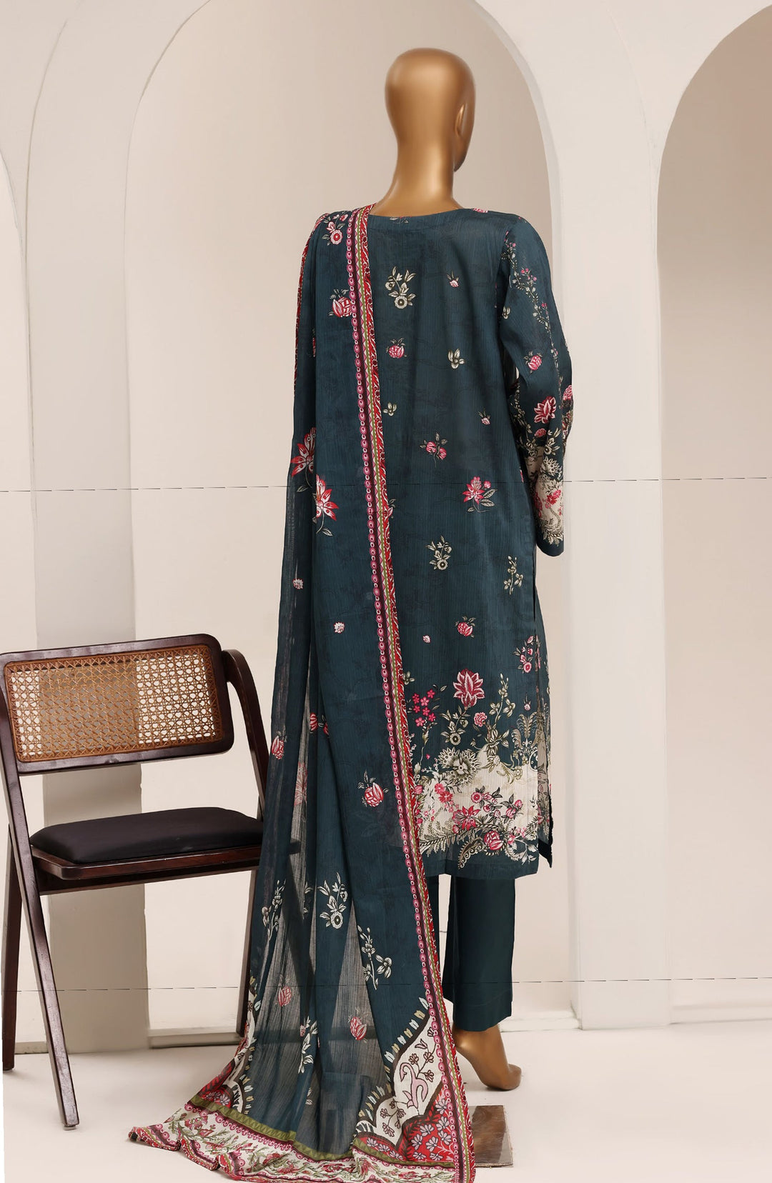 Printed Lawn Stitched 3 Piece Suit