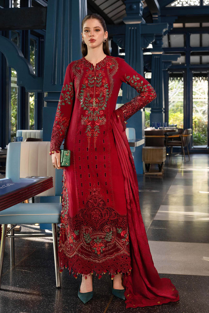 3 Piece Unstitched Embroidered Lawn Suit