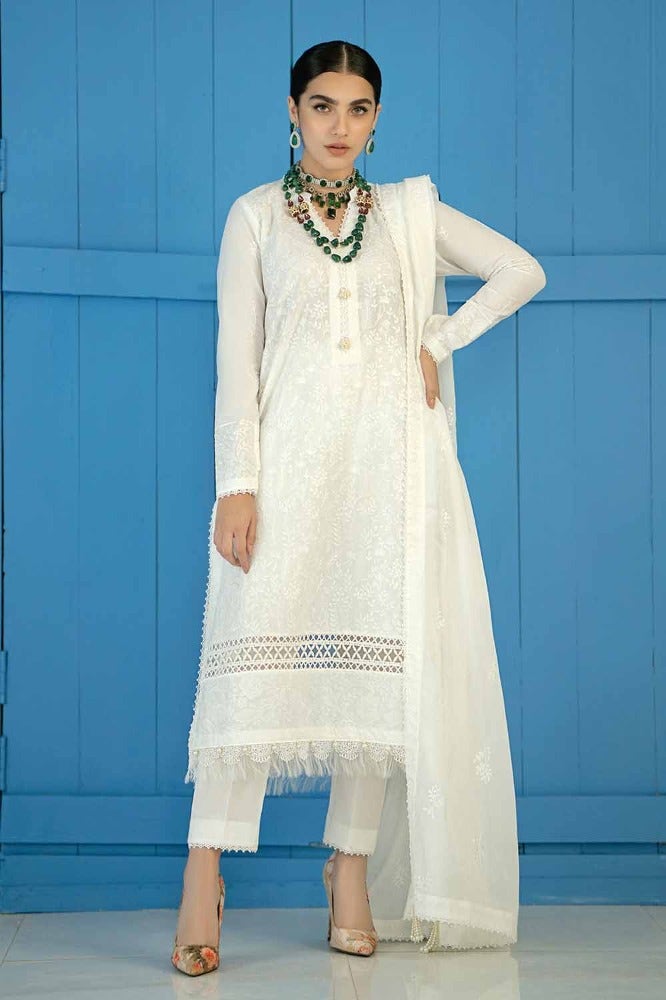 Gul Ahmed Embroidered Lawn Suit