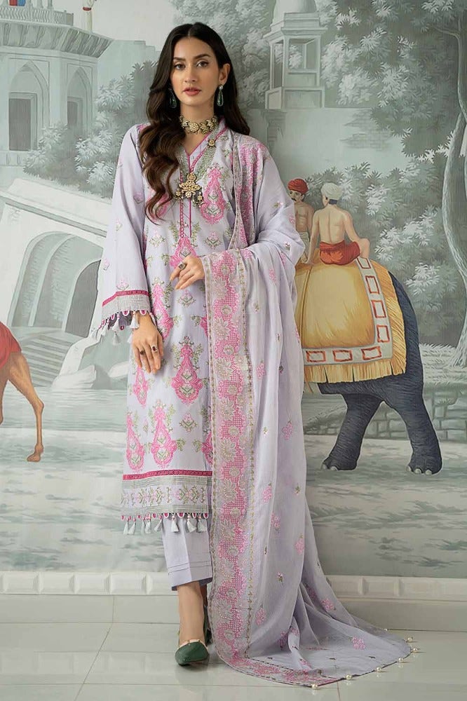 Gul Ahmed Embroidered Lawn Suit