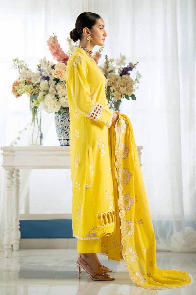 Gul Ahmed Unstitched Embroidered Lawn