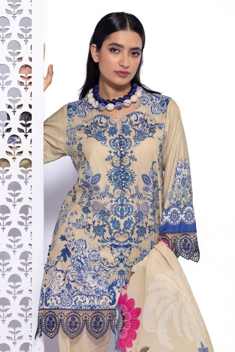 KHAADI UNSTITCHED LAWN 3 Piece DO240808