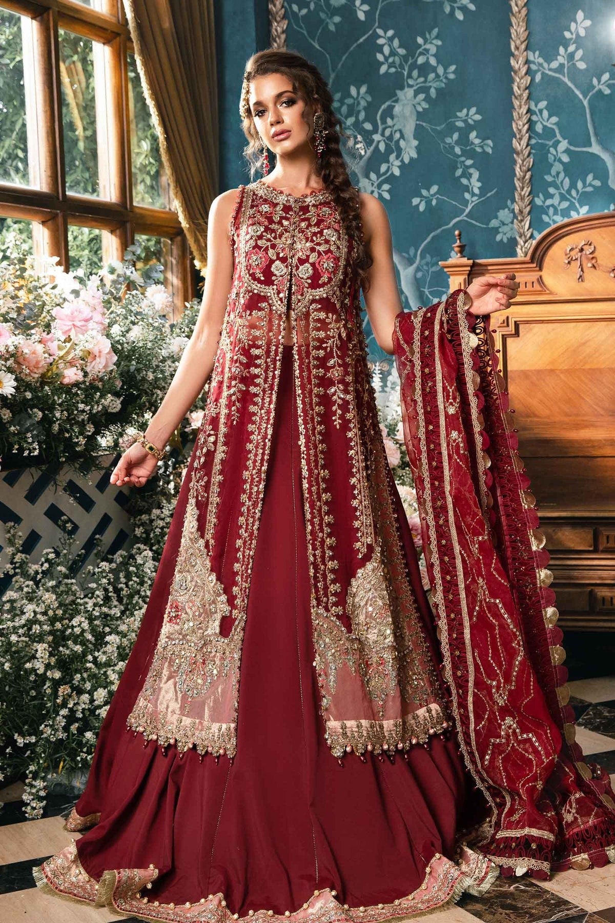 3 Piece Unstitched Embroidered Suit | BD-2807