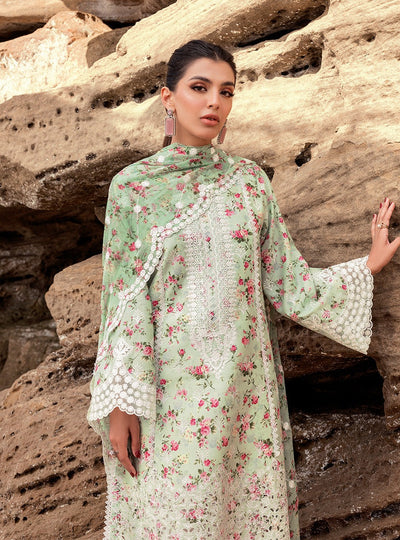 ZAINAB CHOTTANI Chikankari Unstitched 3 Pc | ESME 9A