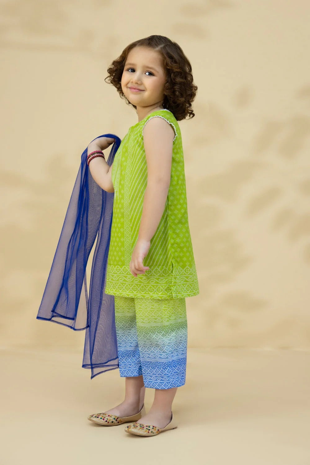 SAPPHAIRE KIDS-Printed Lawn Suit