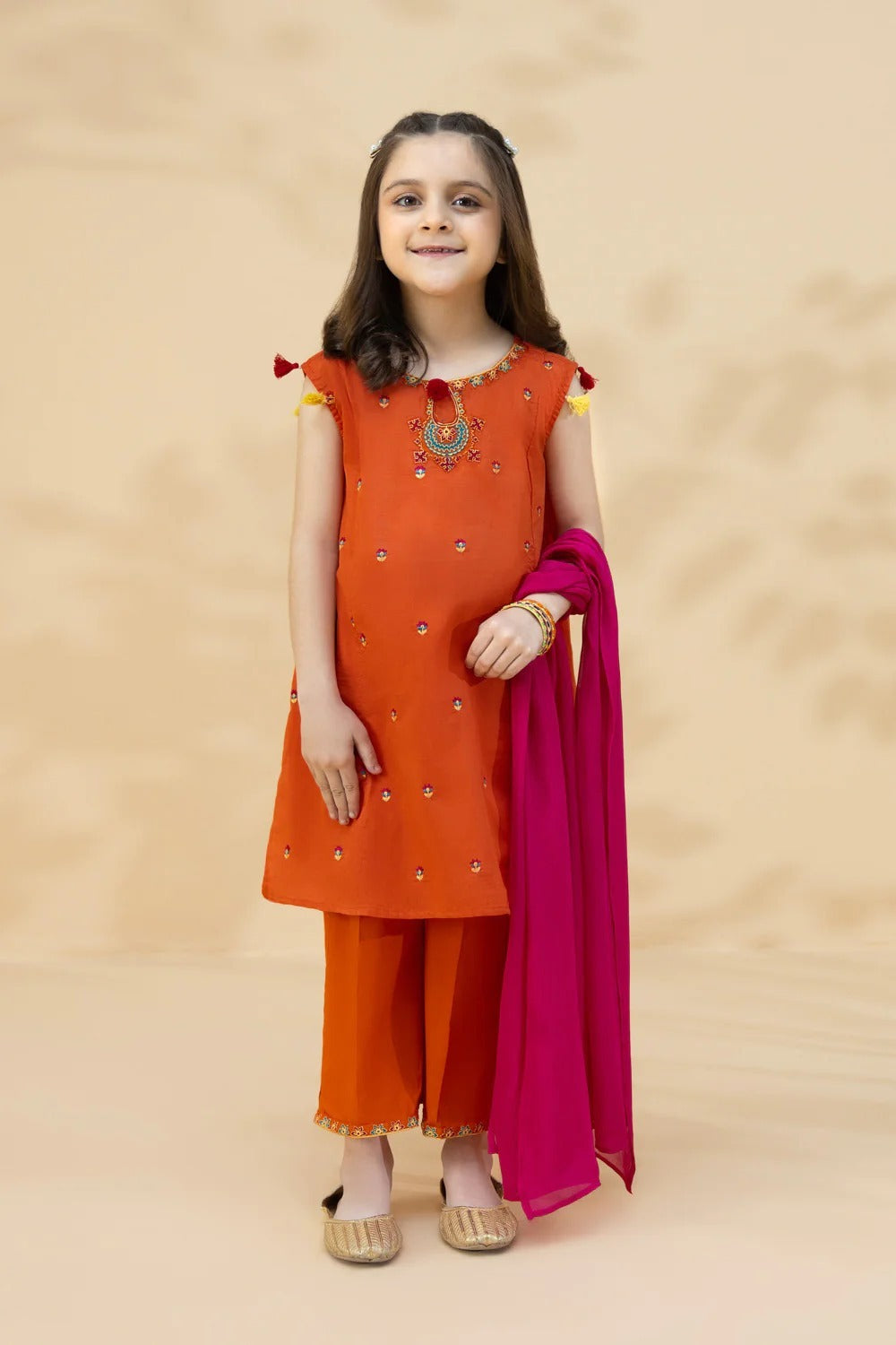 SAPPHIRE KIDS -EMBROIDERED Lawn Suit