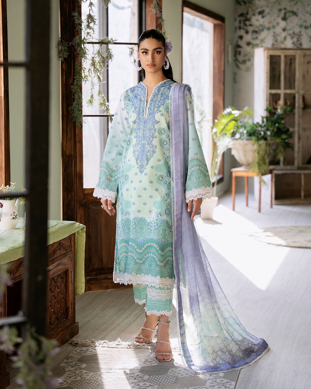 ROHEENAZ FLORA PRINTED LAWN | Elysium