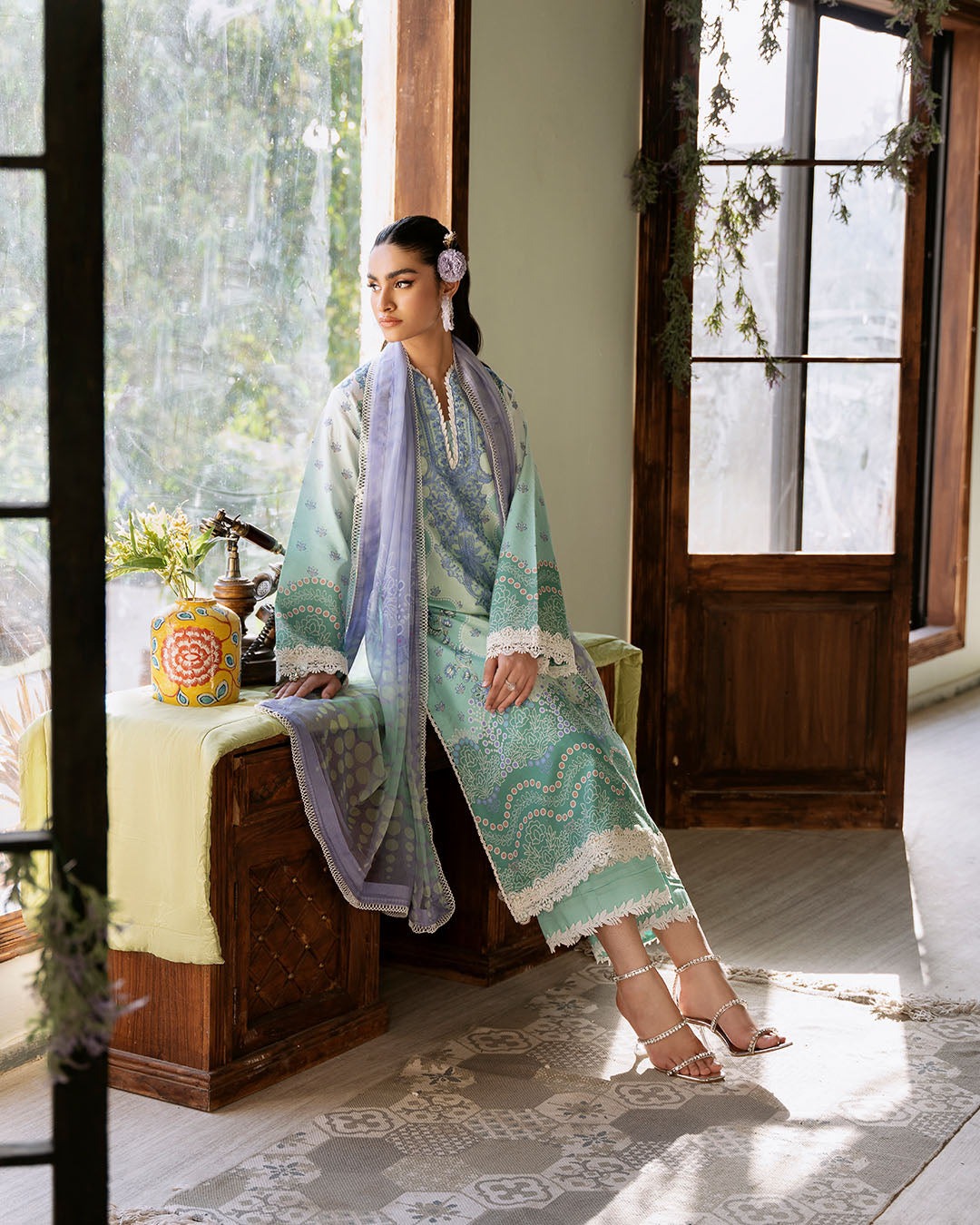 ROHEENAZ FLORA PRINTED LAWN | Elysium