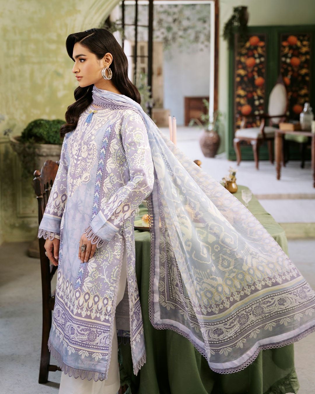 ROHEENAZ FLORA PRINTED LAWN | Lumina