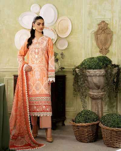 ROHEENAZ FLORA PRINTED LAWN | Cascade