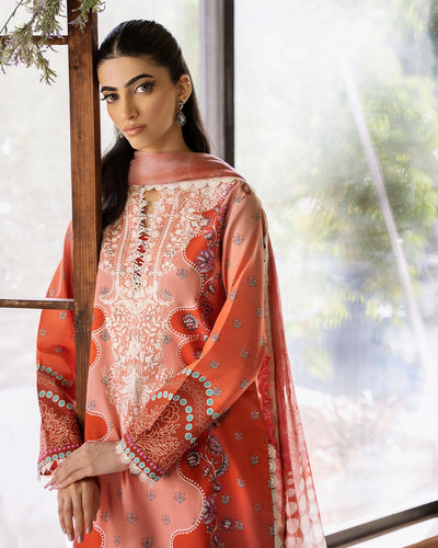 ROHEENAZ FLORA PRINTED LAWN | Serenade