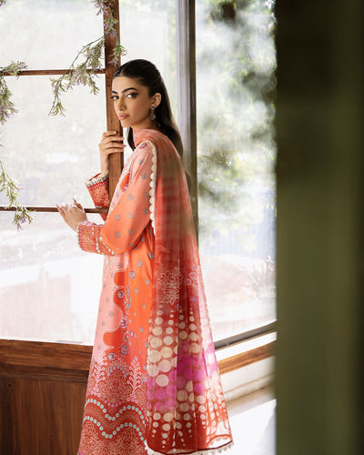 ROHEENAZ FLORA PRINTED LAWN | Serenade