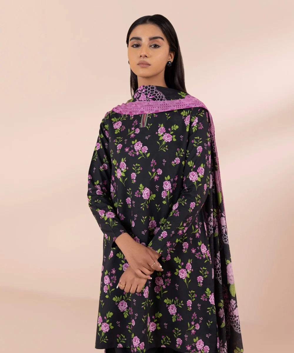 SAPPHIRE 3 PIECE - PRINTED LAWN SUIT