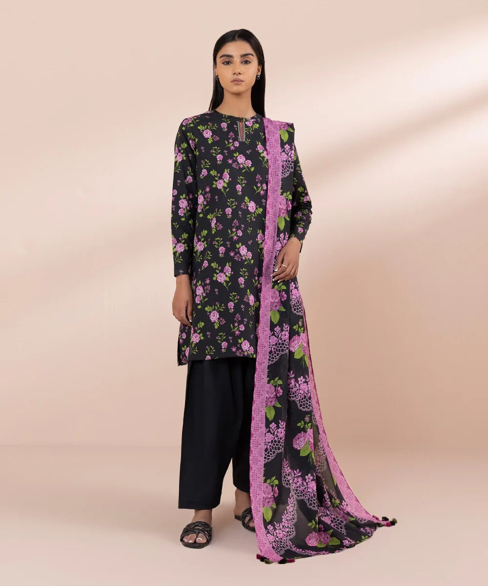 SAPPHIRE 3 PIECE - PRINTED LAWN SUIT