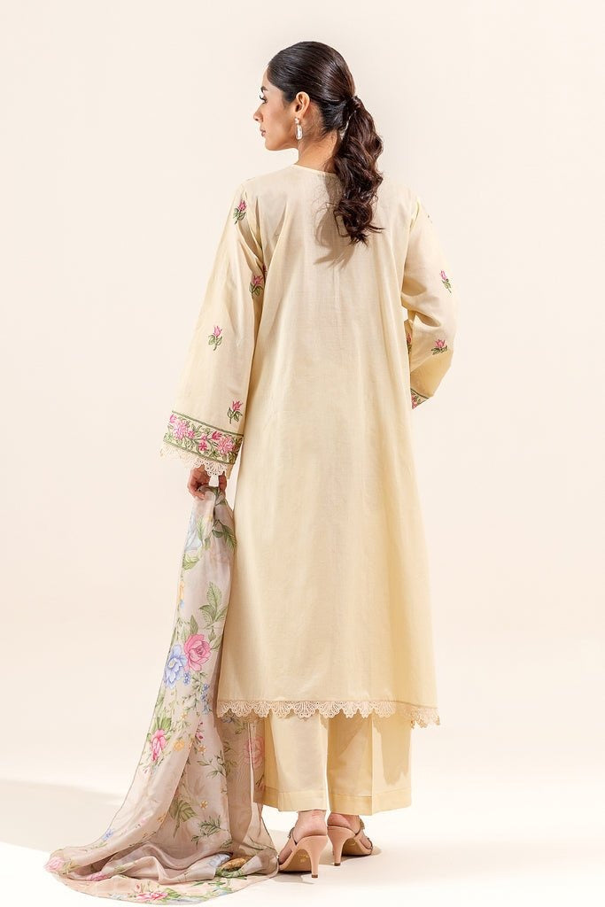 BEECHTREE PRINTED LAWN SUIT-GARDENIA GLOW