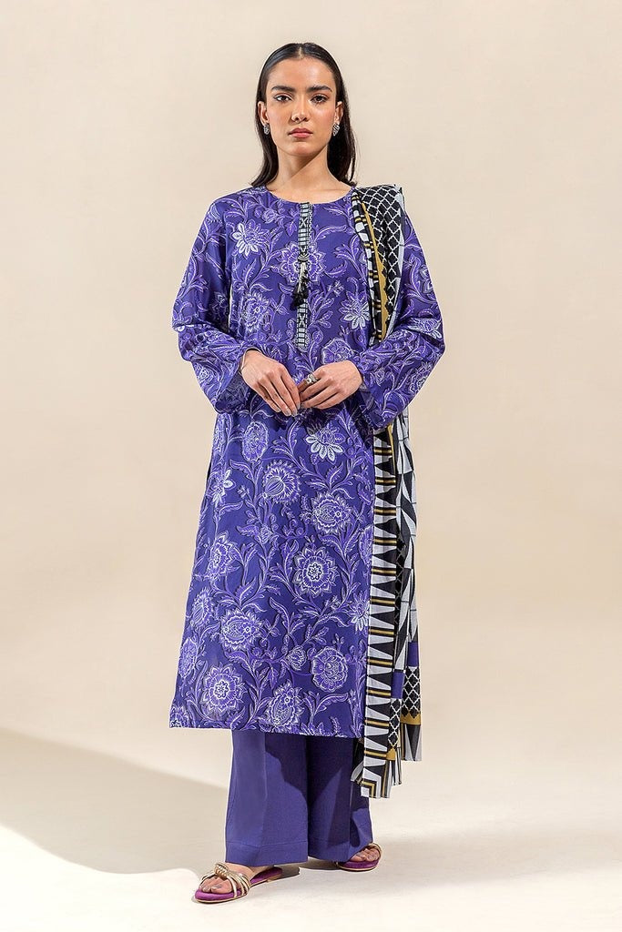 BEECHTREE PRINTED LAWN SUIT-JACOBEAN HAZE