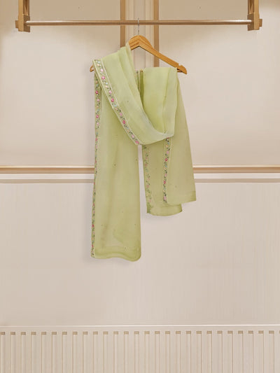 AGHA NOOR Pure Cotton Net Embroidered Suit 3 PC