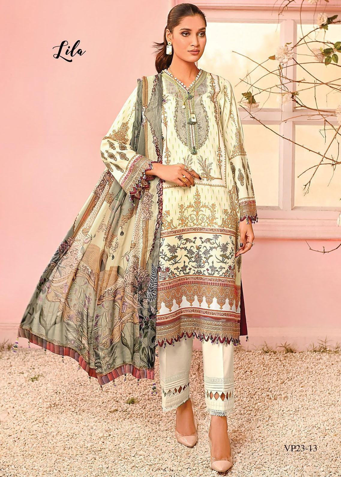 ANAYA VIVA PRINTS LAWN VP23-13 Lila