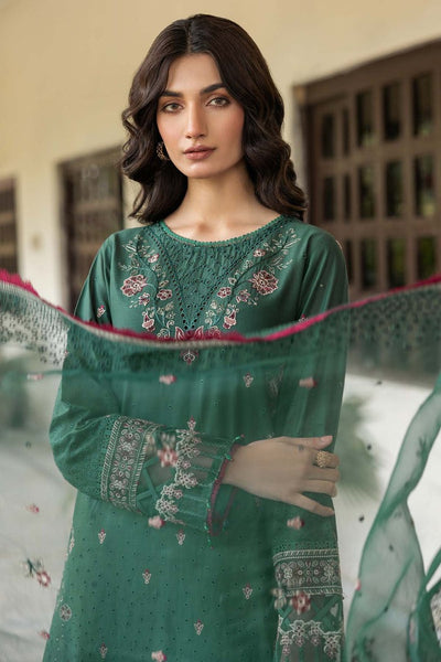 FARASHA EMBROIDERED LAWN-Azure Grace