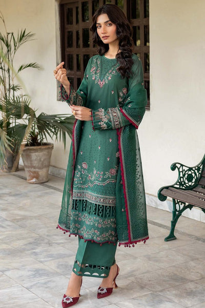 FARASHA EMBROIDERED LAWN-Azure Grace