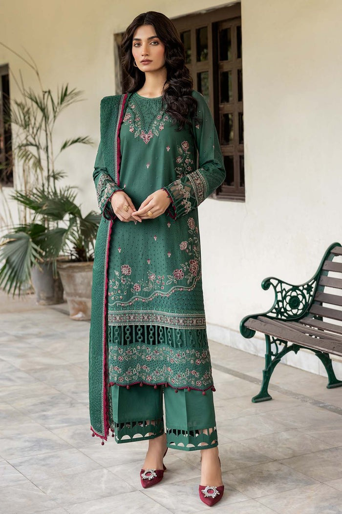 FARASHA EMBROIDERED LAWN-Azure Grace