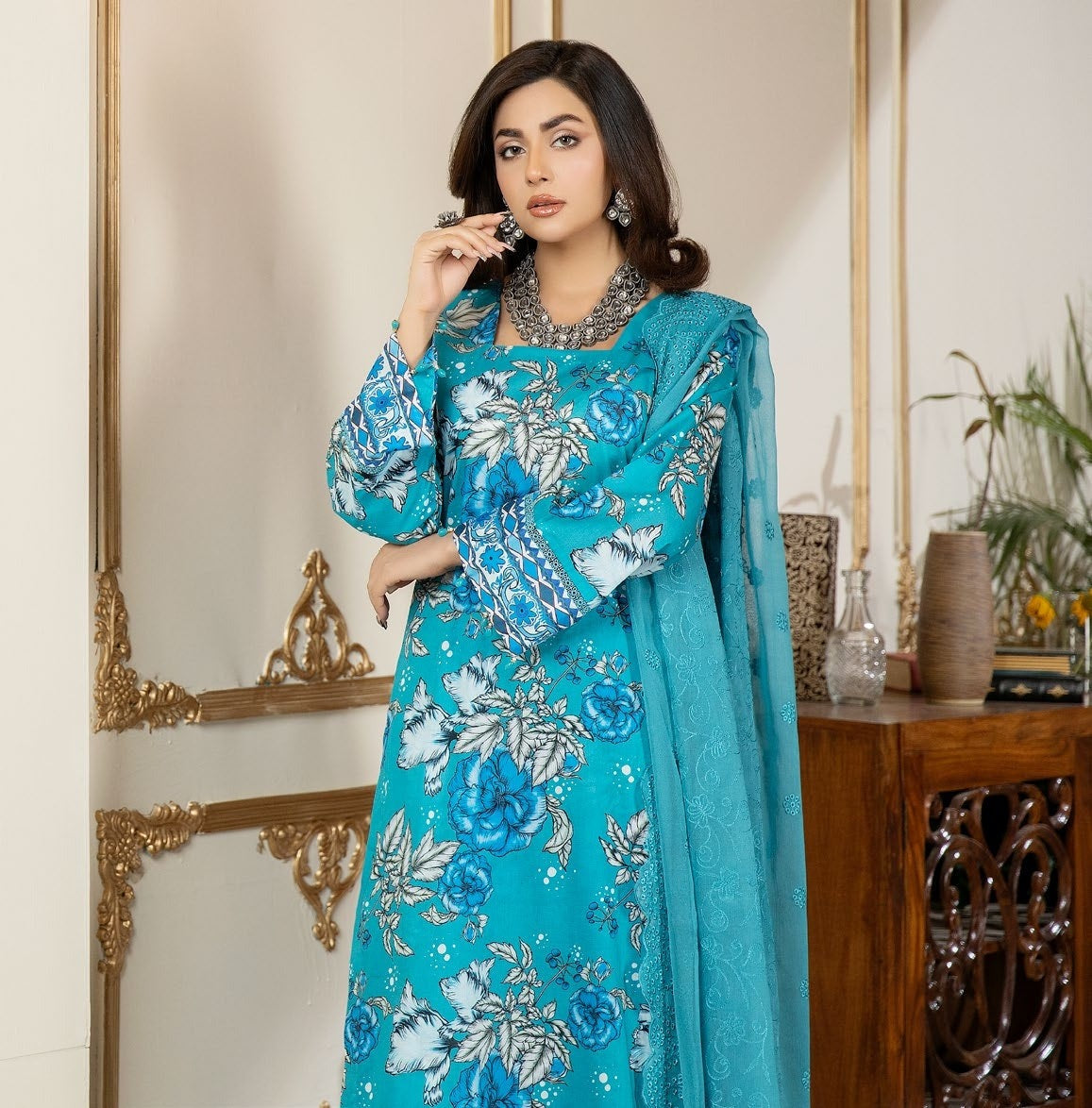 Afreen Digital Premium Print Lawn AF-56