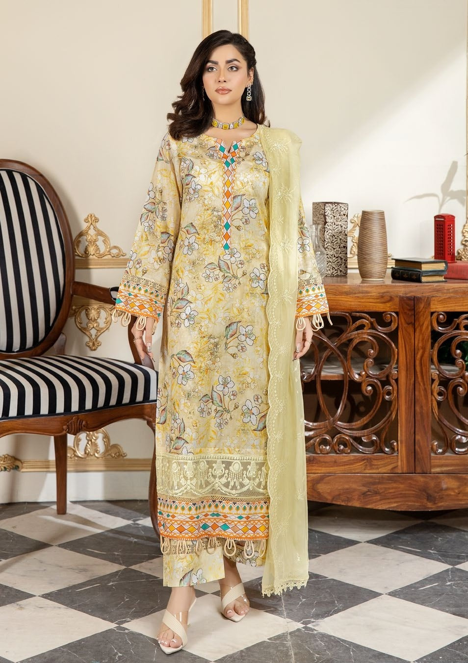 Afreen Digital Premium Print Lawn AF-57