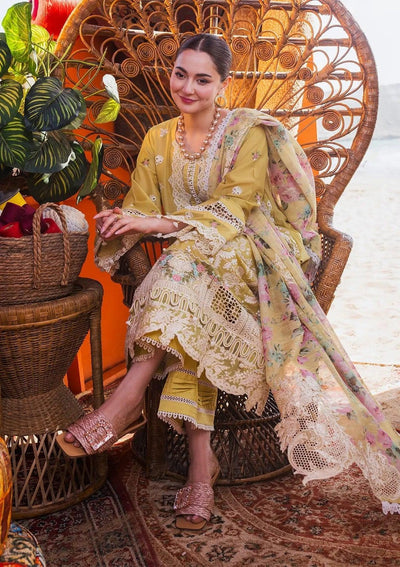 ELAF Luxury Embroidered Lawn EHK-02B Nargis