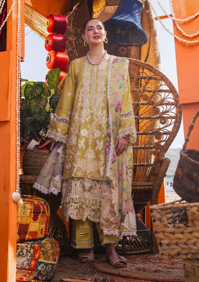 ELAF Luxury Embroidered Lawn EHK-02B Nargis