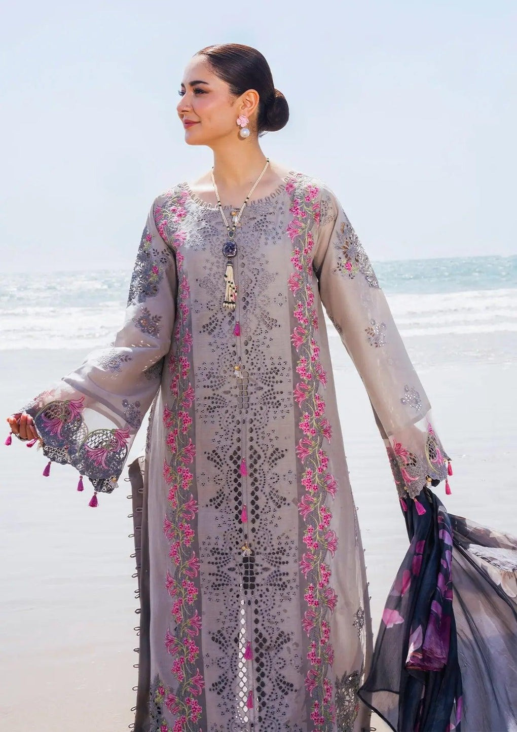 ELAF Luxury Embroidered Lawn EHK-04 Alyaanah