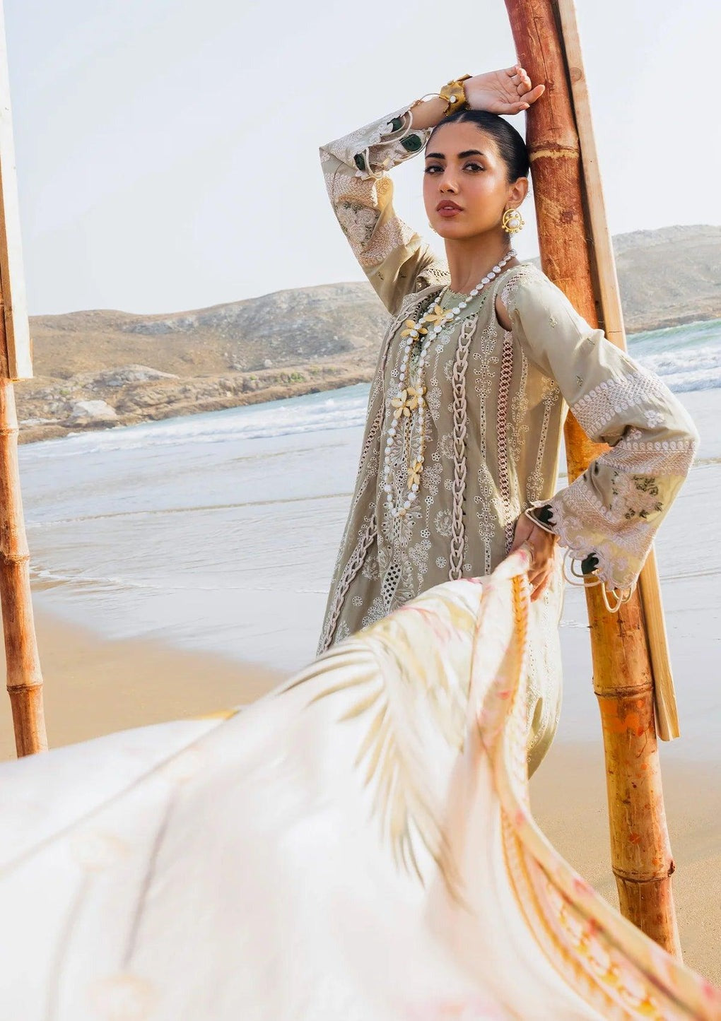 ELAF Luxury Embroidered Lawn EHK-08 Pur Shokh