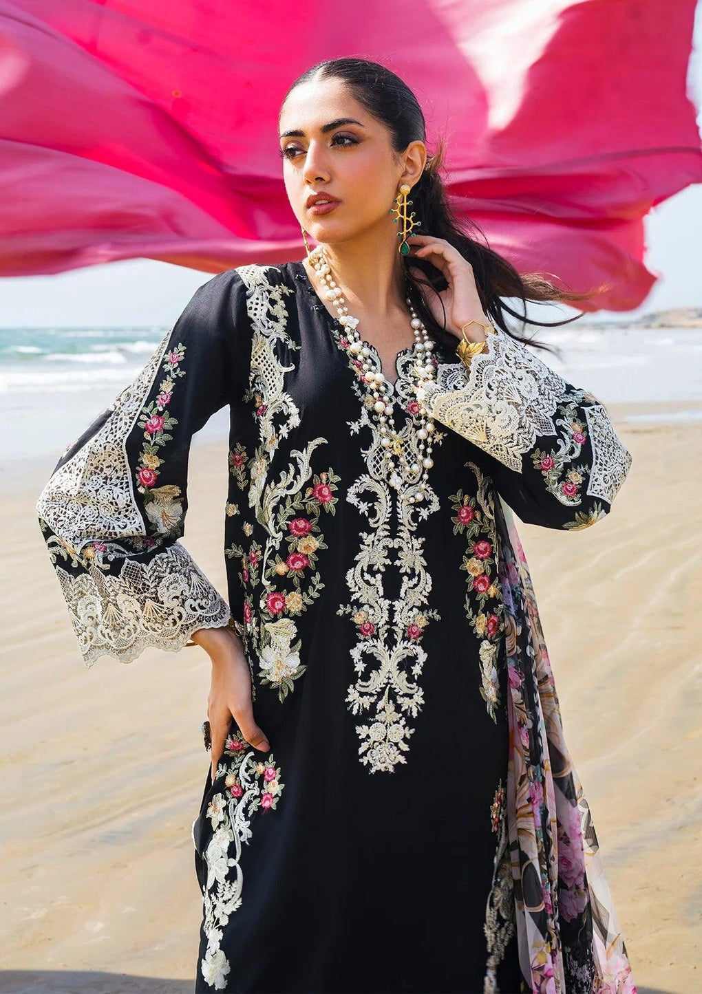 ELAF Luxury Embroidered Lawn EHK-09 Nafees