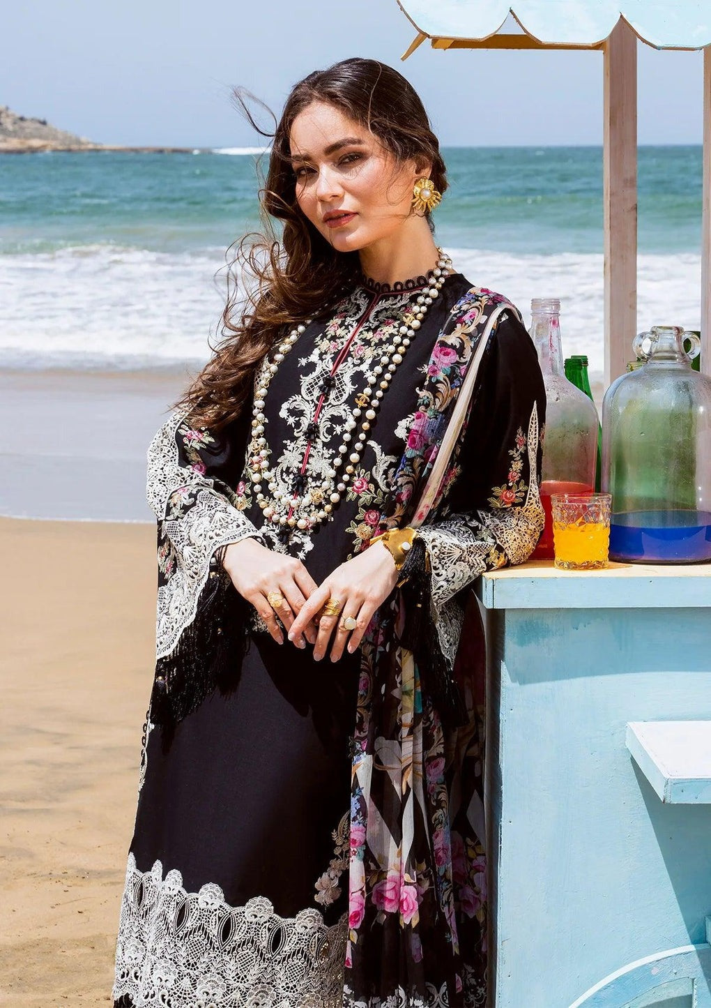 ELAF Luxury Embroidered Lawn EHK-09 Nafees