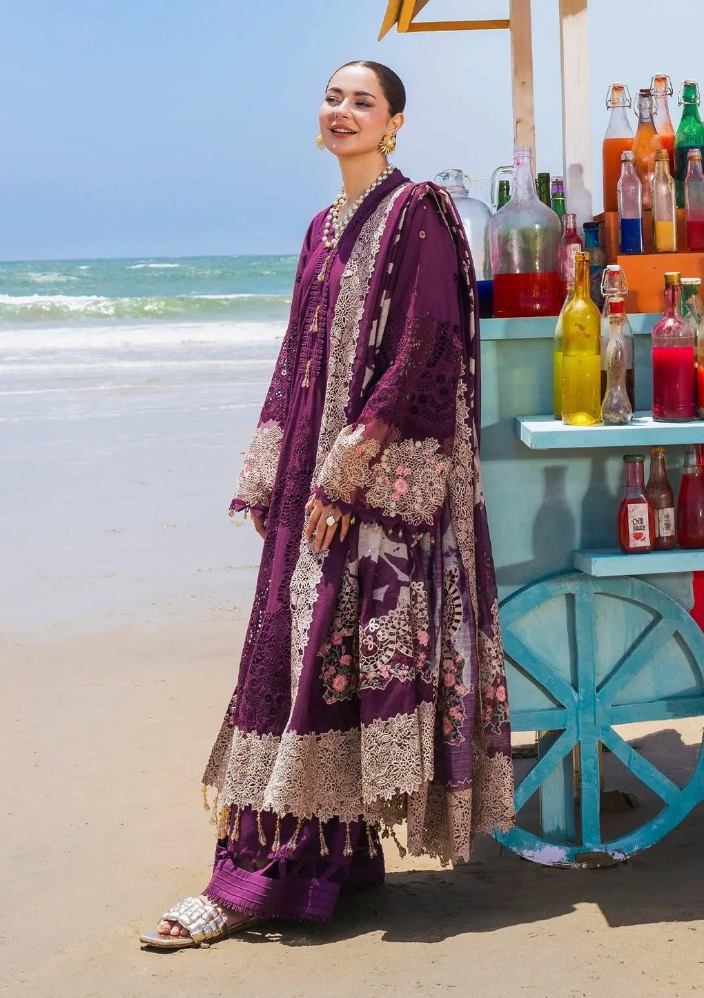 ELAF Luxury Embroidered Lawn EHK-06 Hania