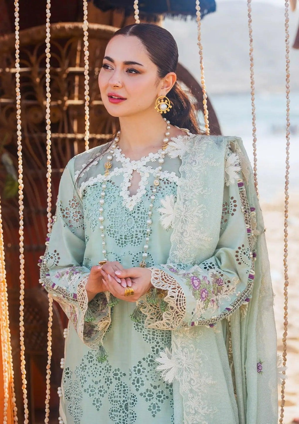 ELAF Luxury Embroidered Lawn EHK-03A Mehrma