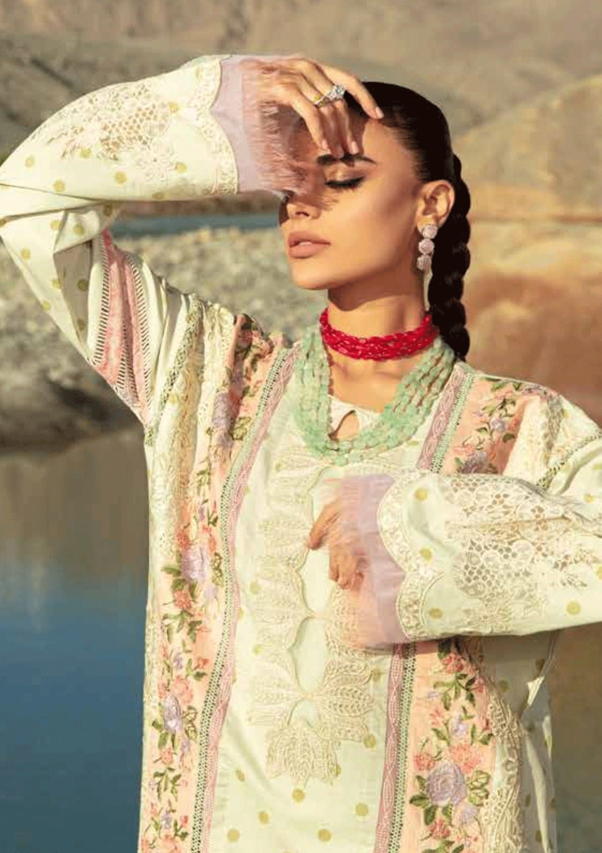 MARYAM HUSSAIN LUXURY LAWN-MINT