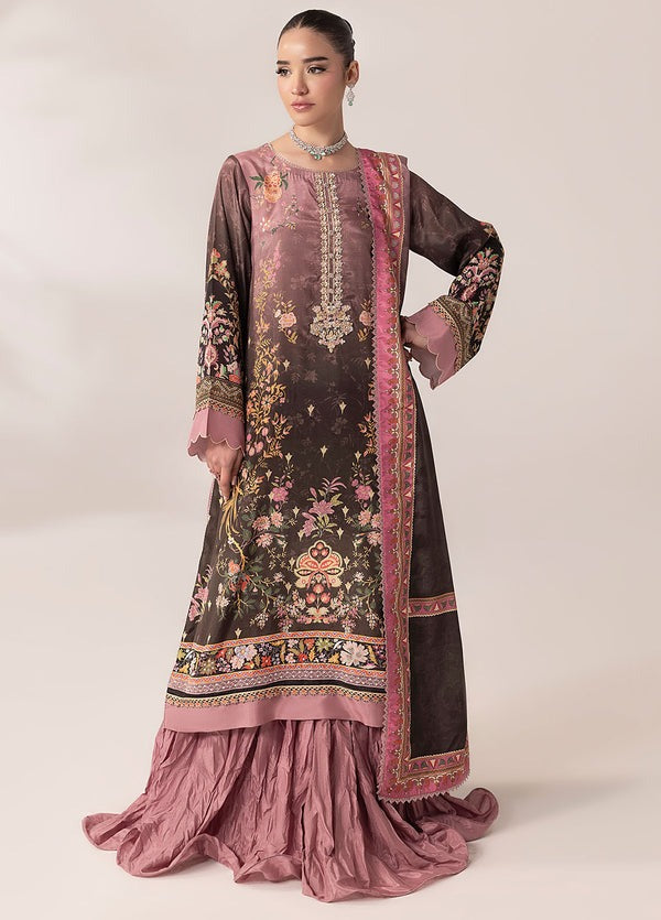 Digital printed handwork silk