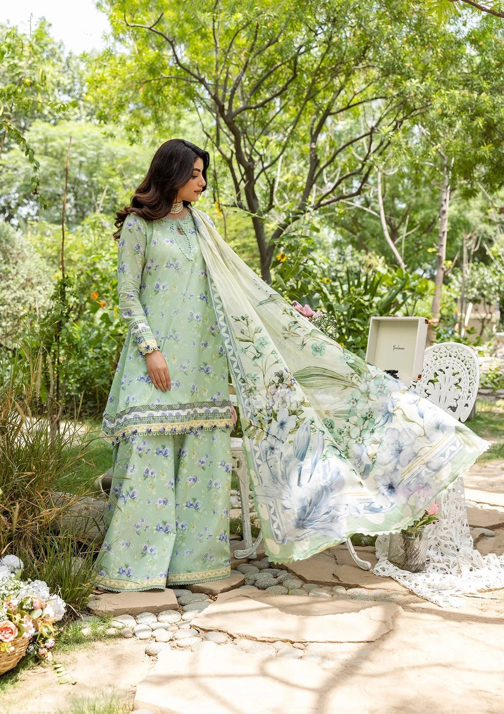 Elaf Prints with Chiffon Dupatta