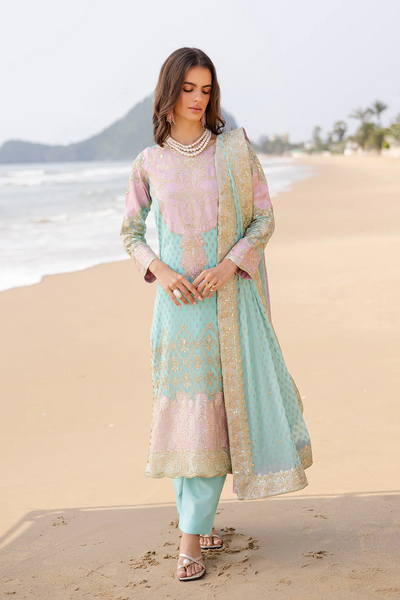 3 Piece Embroirdered Chiffon